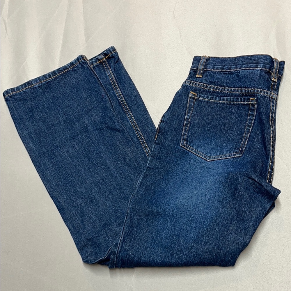 Eddie Bauer Blue Boot Cut Jeans Classic Style 100% Cotton vtg